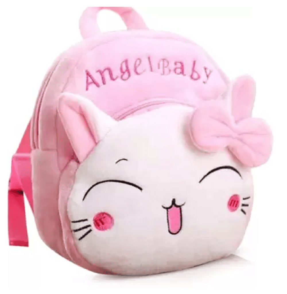     			Qin Pin Pink Fabric Backpack For Kids