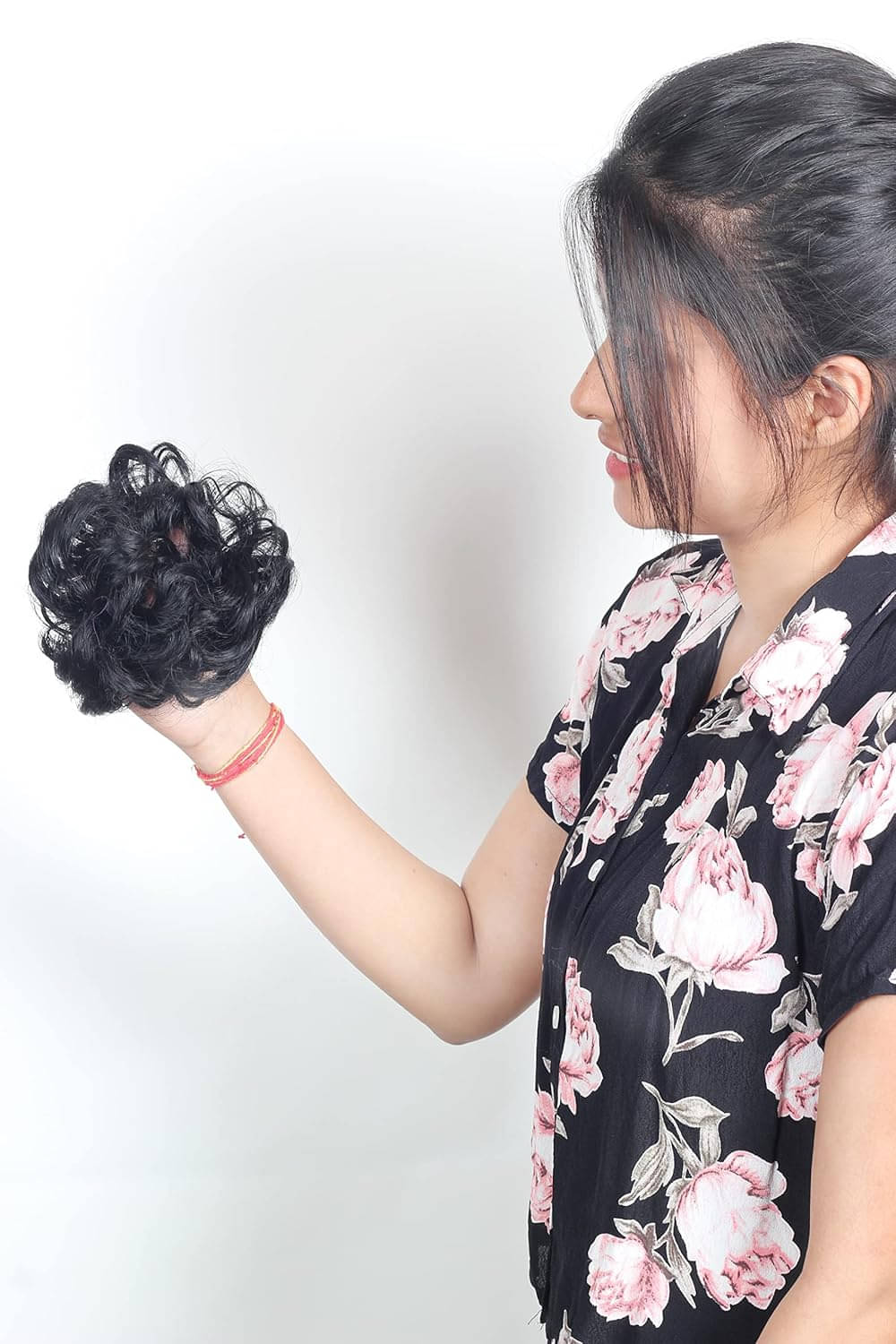     			RITZKART Black Hair Bun ( Pack of 1 )