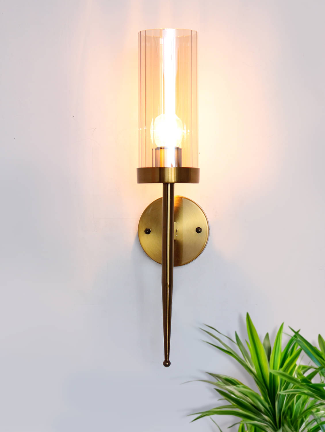     			SHREE KALA HOME DECOR Brown Up Light Wall Lamp ( Pack of 1 )