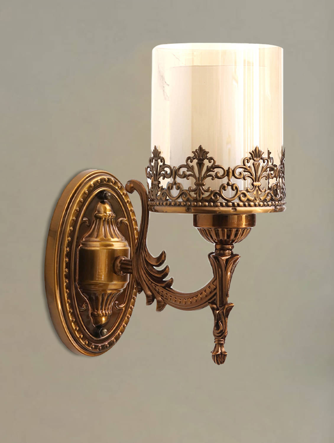     			SHREE KALA HOME DECOR Brown Up Light Wall Lamp ( Pack of 1 )