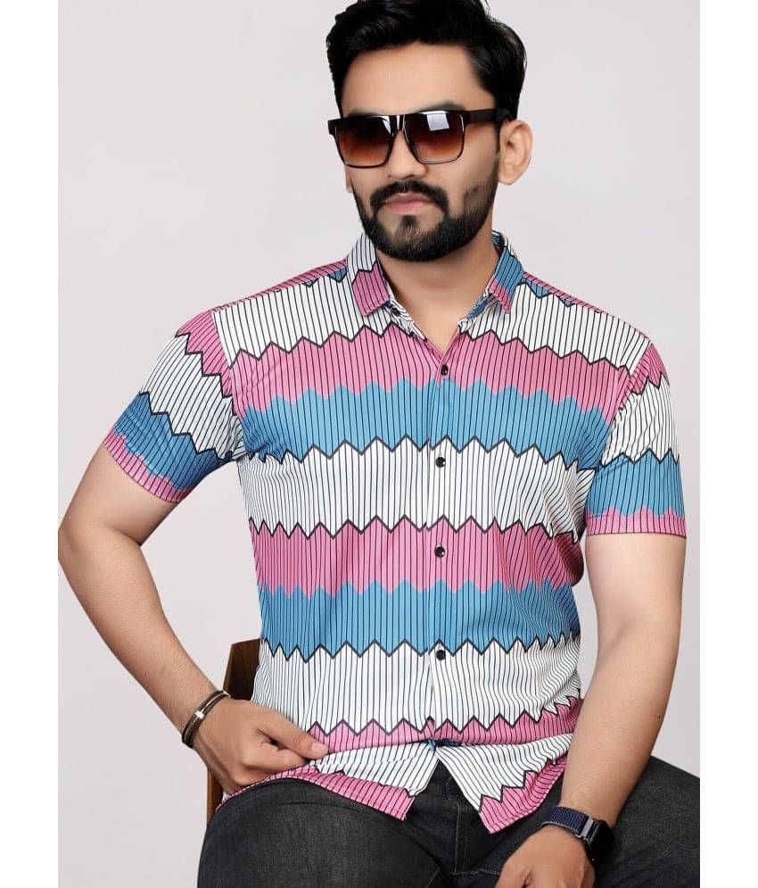STI Polyester Regular Fit Striped Half Sleeves Men's Casual Shirt - Multicolor ( Pack of 1 ) STI Polyester Regular Fit Striped Half Sleeves Men's Casual Shirt - Multicolor ( Pack of 1 )