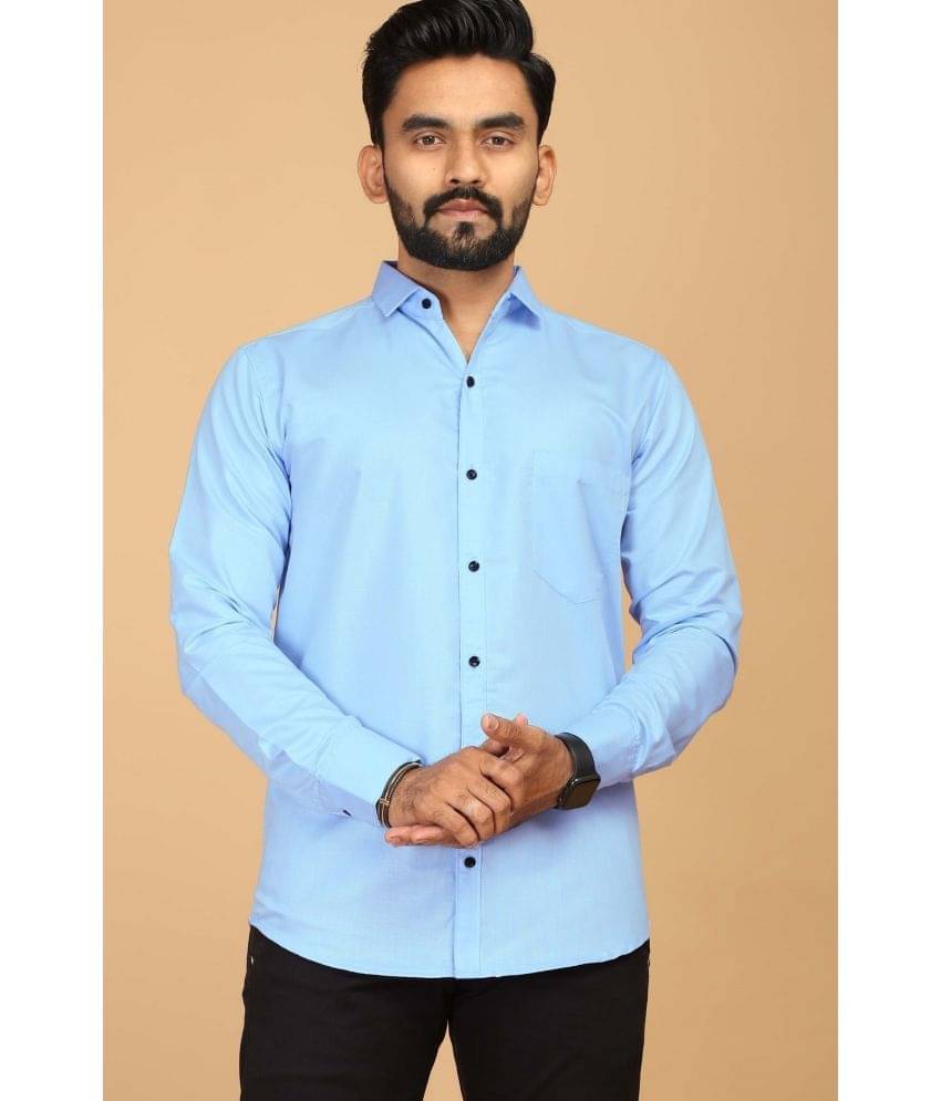 STI Viscose Regular Fit Solids Full Sleeves Men's Casual Shirt - Blue ( Pack of 1 ) STI Viscose Regular Fit Solids Full Sleeves Men's Casual Shirt - Blue ( Pack of 1 )
