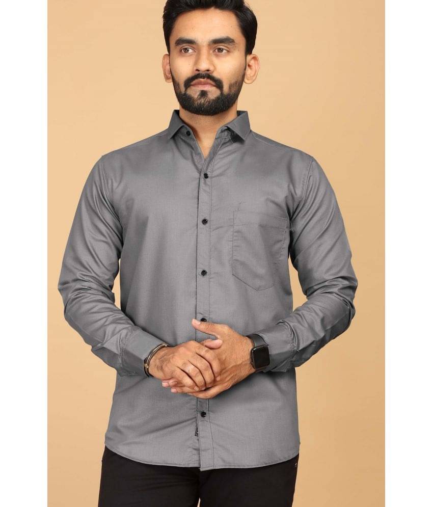 STI Viscose Regular Fit Solids Full Sleeves Men's Casual Shirt - Grey ( Pack of 1 ) STI Viscose Regular Fit Solids Full Sleeves Men's Casual Shirt - Grey ( Pack of 1 )