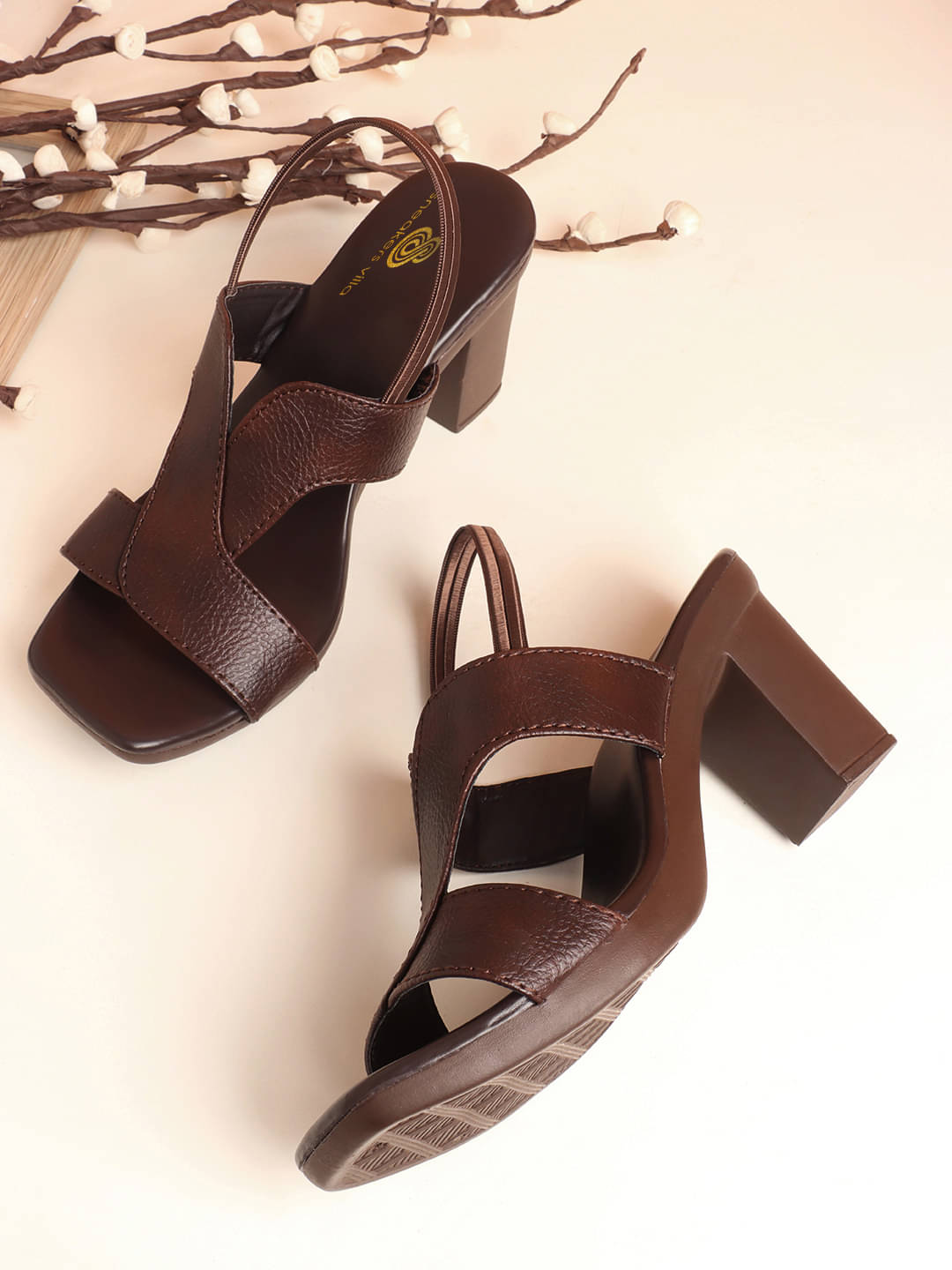 Sneakersvilla Brown Women's Sandal Heels Sneakersvilla Brown Women's Sandal Heels