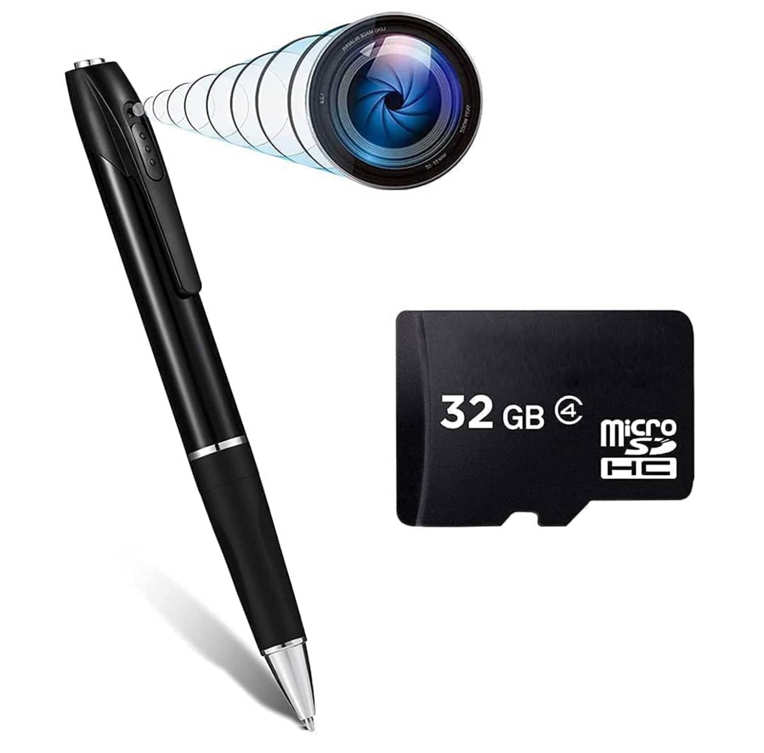 Spy Hidden Camera Pen with Free 32GB Sd Card Spy Pen 1080P Full HD Video Audio Recording Indoor Outdoor Mini Cam for Home Security, Business & Learning | 2023 Version Spy Hidden Camera Pen with Free 32GB Sd Card Spy Pen 1080P Full HD Video Audio Recording Indoor Outdoor Mini Cam for Home Security, Business & Learning | 2023 Version