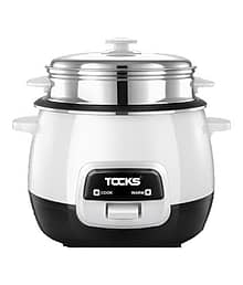 TOCKS BA-020 Rice Cooker 4 Ltr Stainless Steel Open Lid Rice Cooker