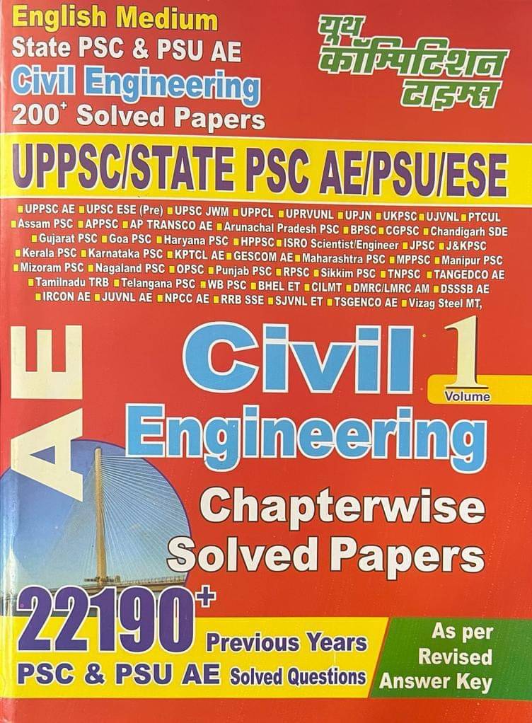 Youth Ae Civil Engineering Vol 1 Chapterwise Solved Papers 22190 (Paperback, Youth Competition)     			Youth Ae Civil Engineering Vol 1 Chapterwise Solved Papers 22190 (Paperback, Youth Competition)