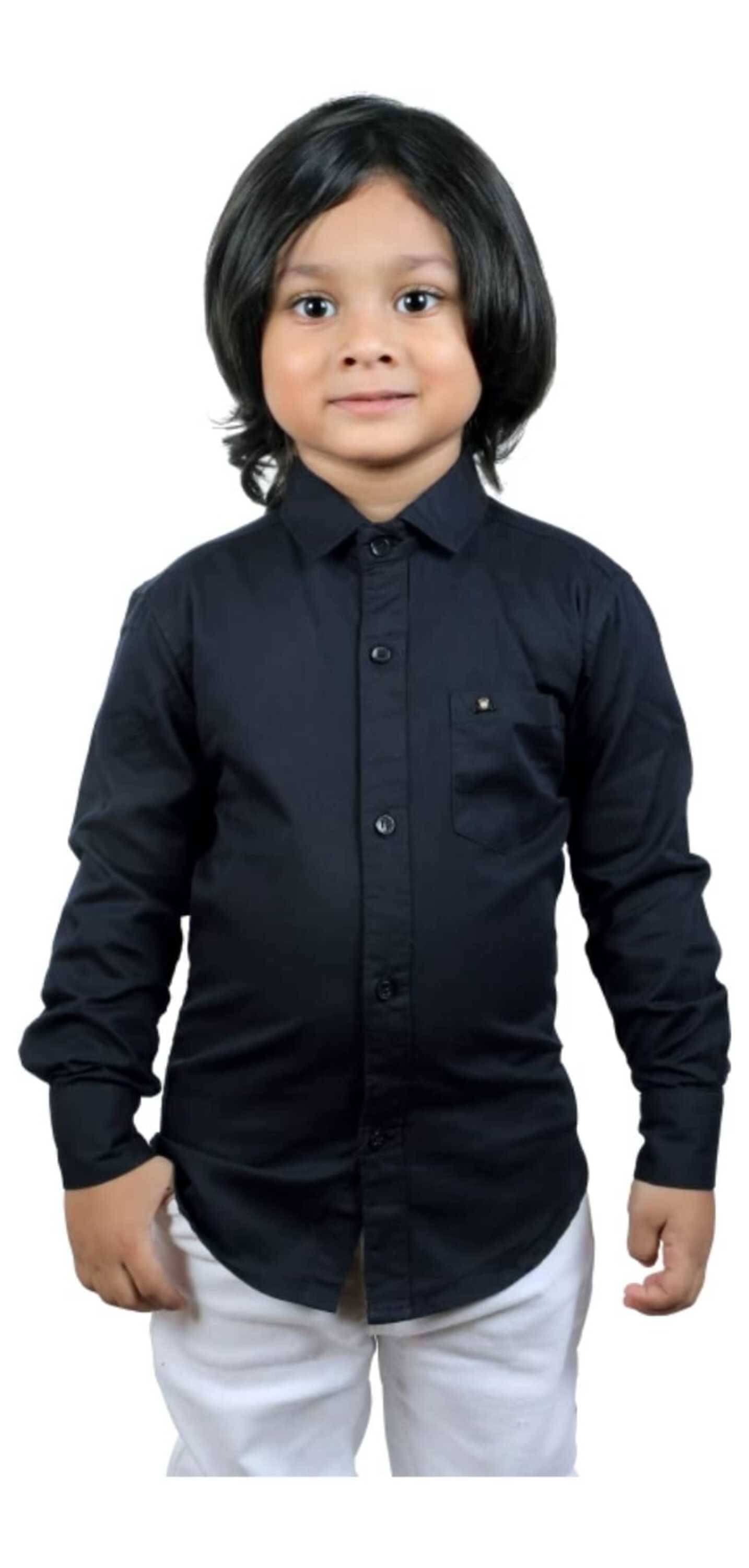     			ZAKAR STYLE Pack of 1 Boys Cotton Blend Full Sleeves Shirt ( Navy Blue )