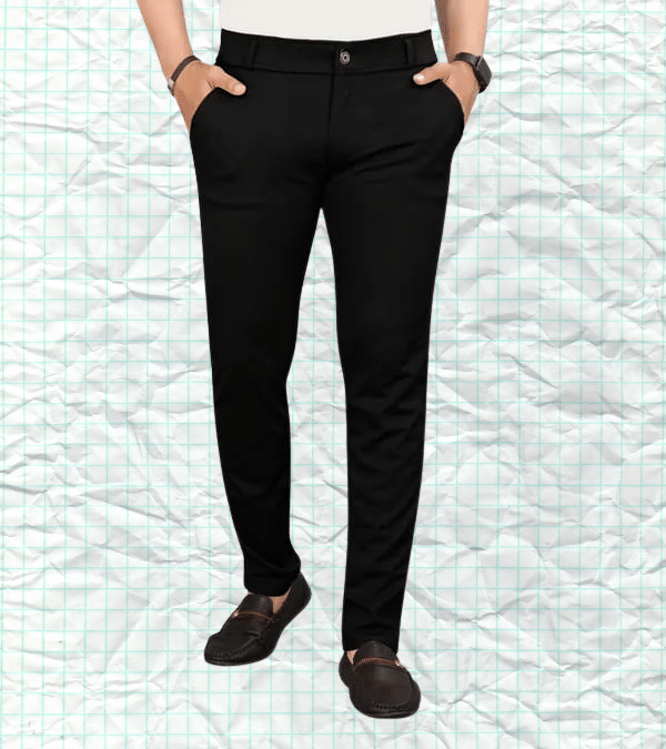     			ikigai Slim Flat Men's Chinos - Black ( Pack of 1 )