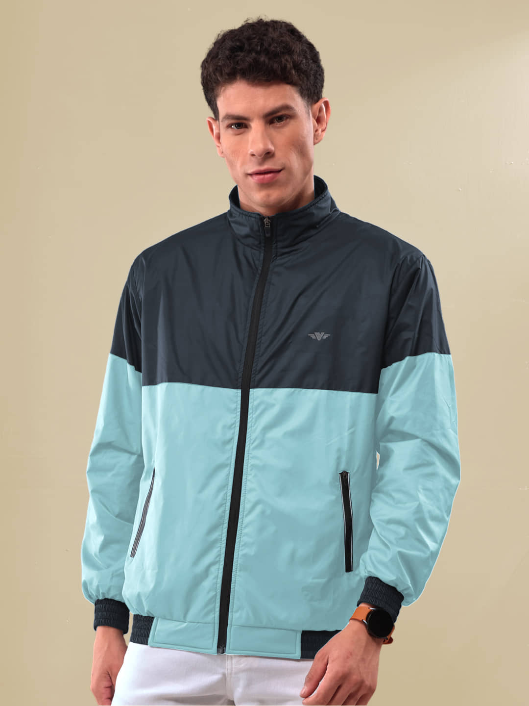 lux venus Navy Blue Polyester Men's Rain Jacket ( Pack of 1 )