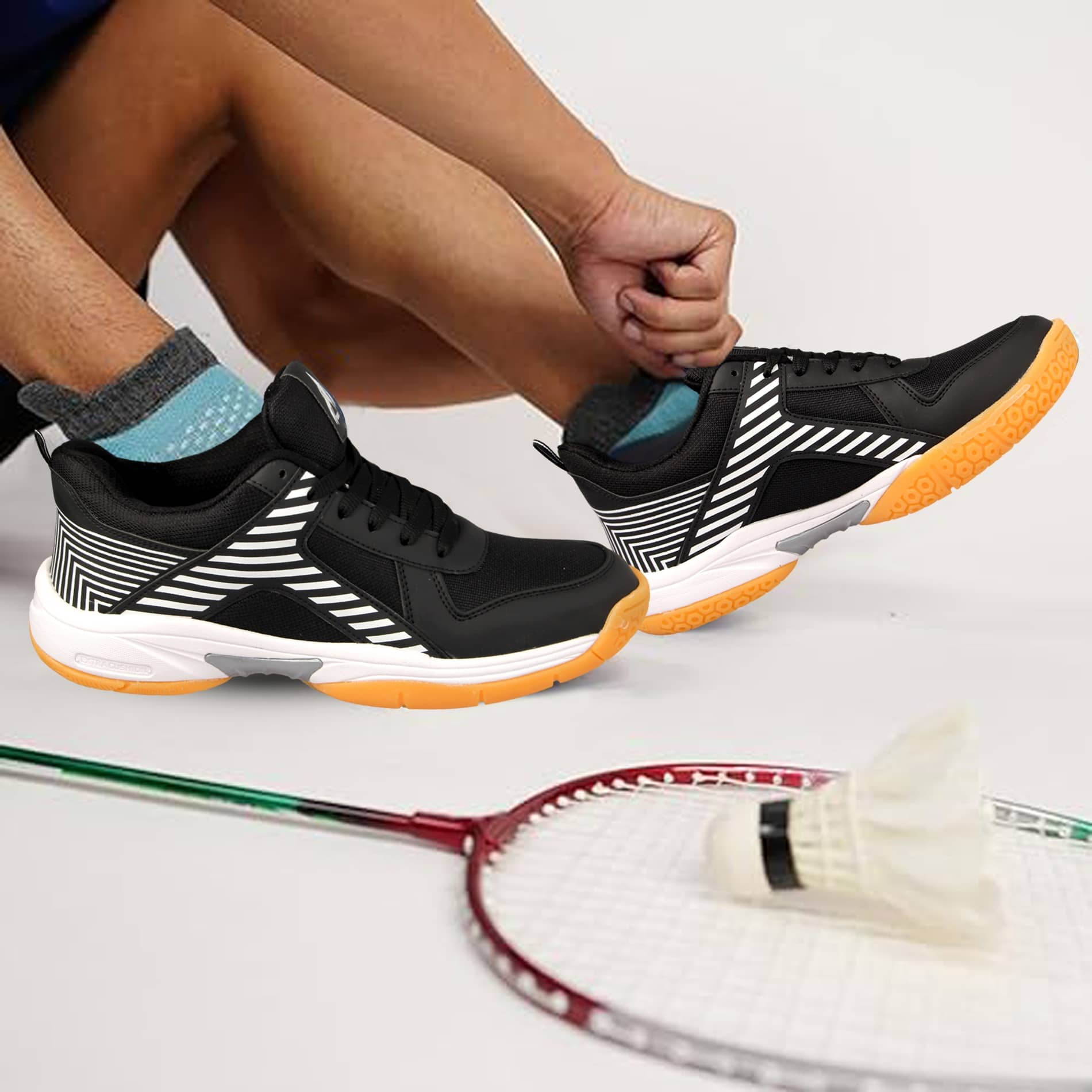 RODOX Non Marking Non-Marking Black Male - Sports Shoes | Buy online on ZillyBuy