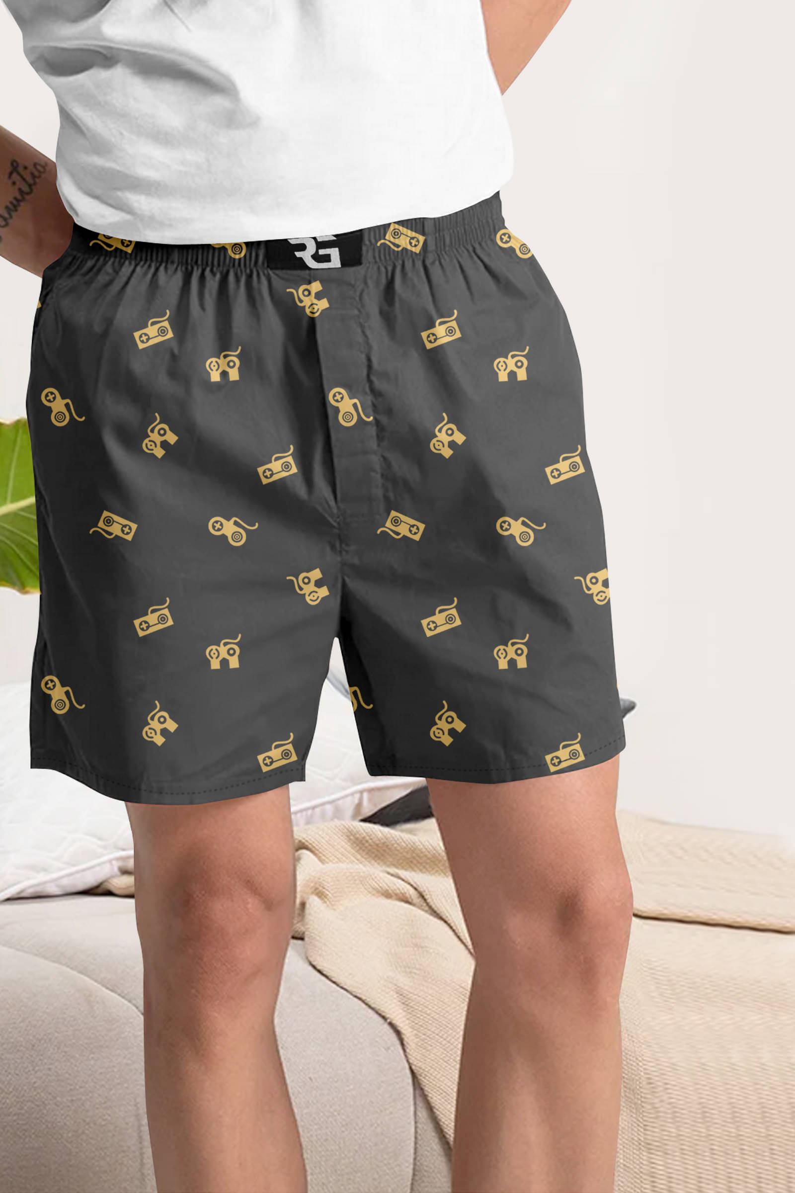 Riglozi Pack of 1 Cotton Boxers For Men's ( Dark grey ) Riglozi Pack of 1 Cotton Boxers For Men's ( Dark grey )