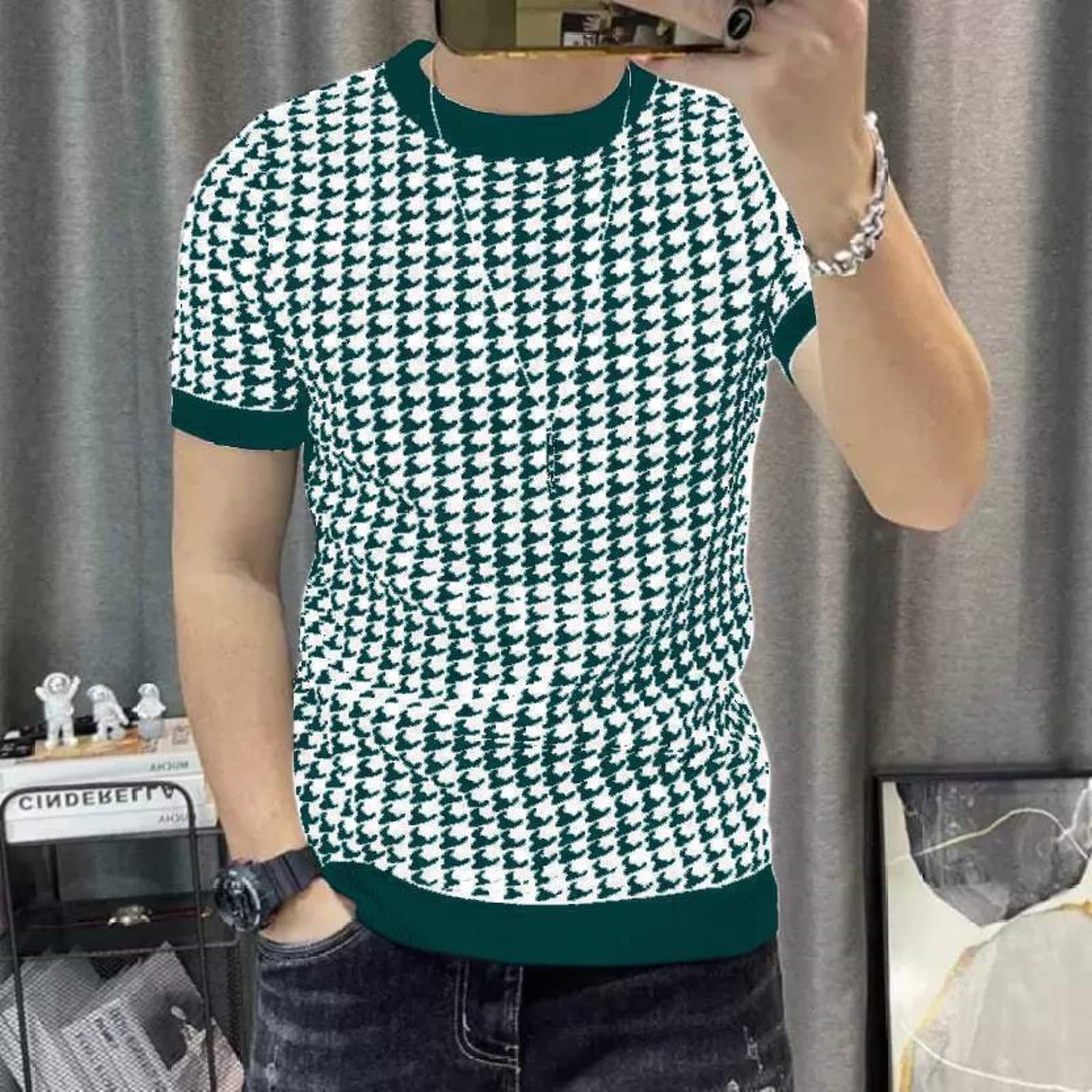 STI Polyester Regular Fit Printed Half Sleeves Men's Round T-Shirt - Multicolor4 ( Pack of 1 )