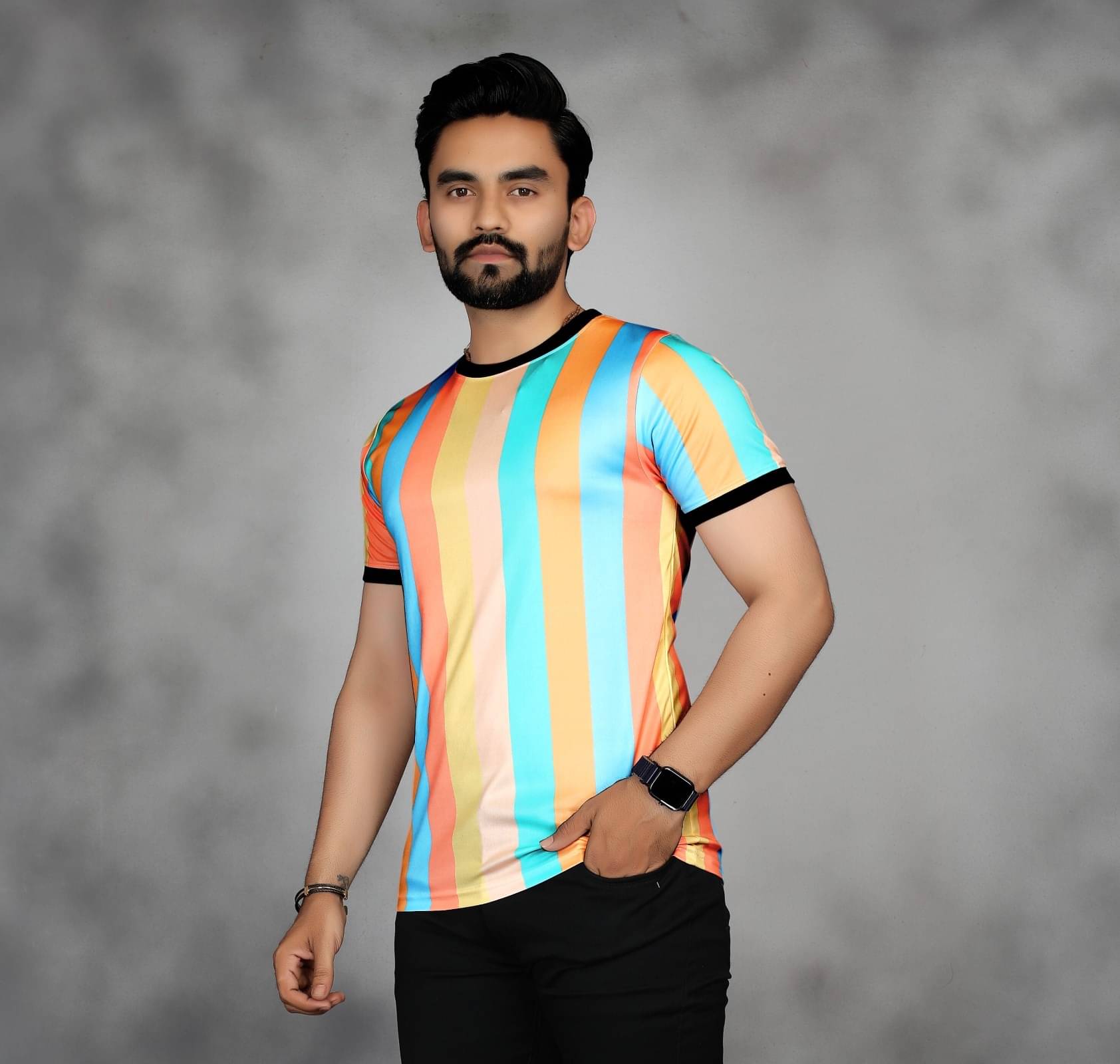 STI Polyester Regular Fit Self Design Half Sleeves Men's Round T-Shirt - Multicolor ( Pack of 2 ) STI Polyester Regular Fit Self Design Half Sleeves Men's Round T-Shirt - Multicolor ( Pack of 2 )