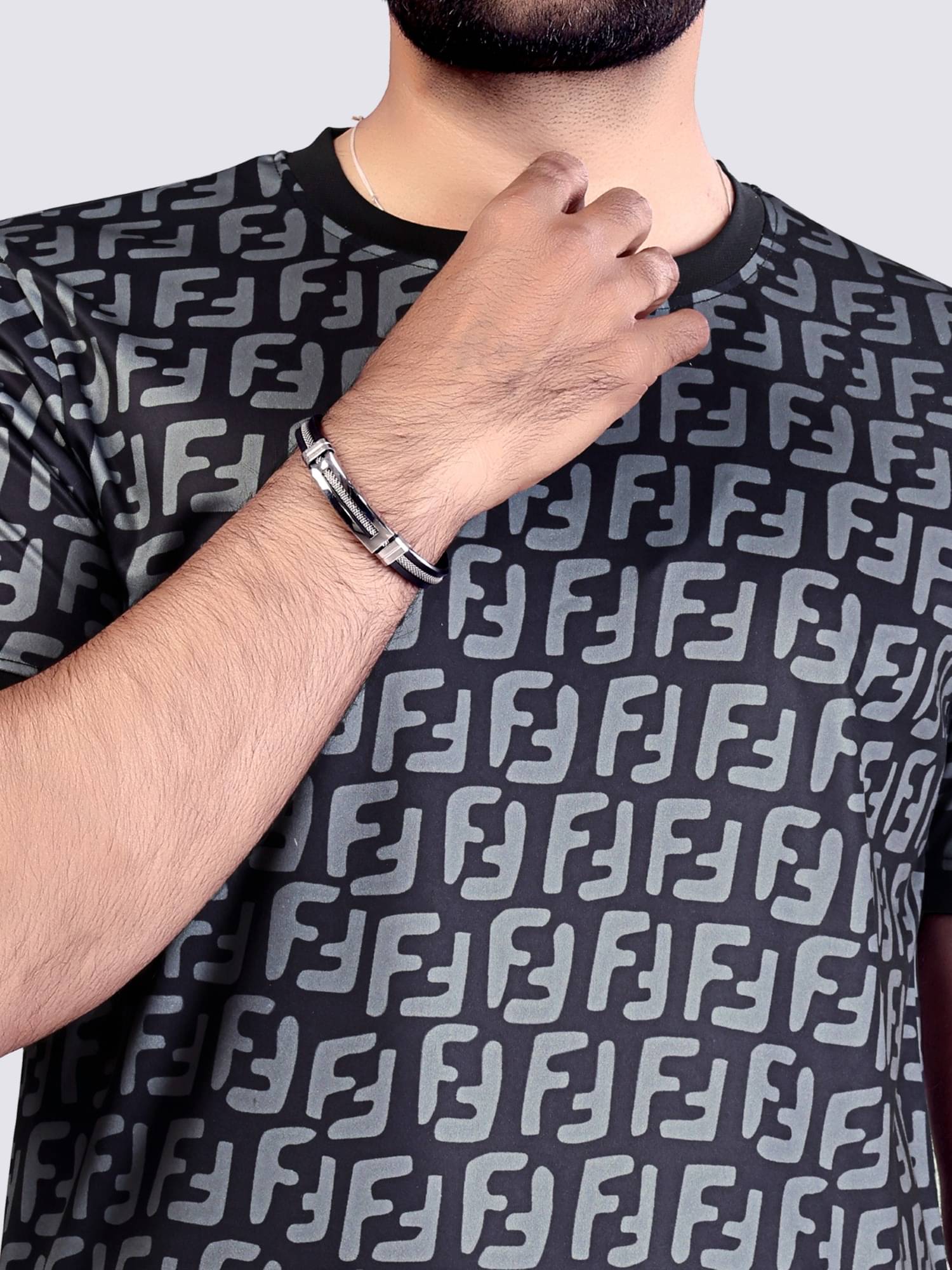 STI Polyester Regular Fit Self Design Half Sleeves Men's Round T-Shirt - Multicolor ( Pack of 1 ) STI Polyester Regular Fit Self Design Half Sleeves Men's Round T-Shirt - Multicolor ( Pack of 1 )