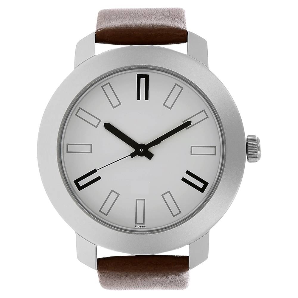     			kriss collection Brown Leather Analog Men's Watch