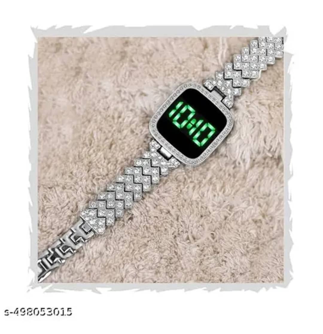 kriss collection Silver Metal Digital Womens Watch