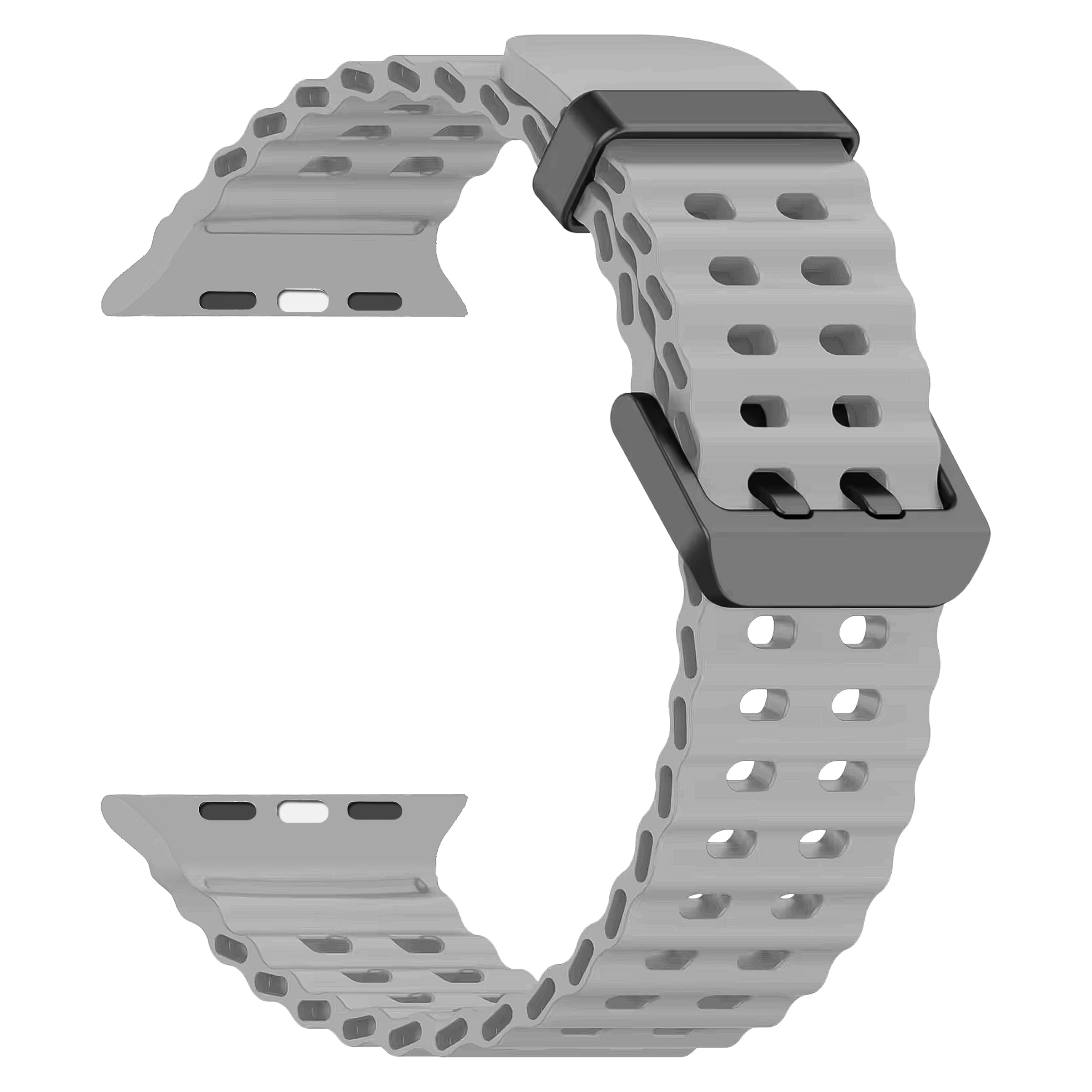     			ACM Watch Strap Slide 42mm 44mm 45mm 46mm 49mm Silicone Belt compatible with Fire-Boltt Visionary Pro Bsw144 Smartwatch Sports Classic Band Grey