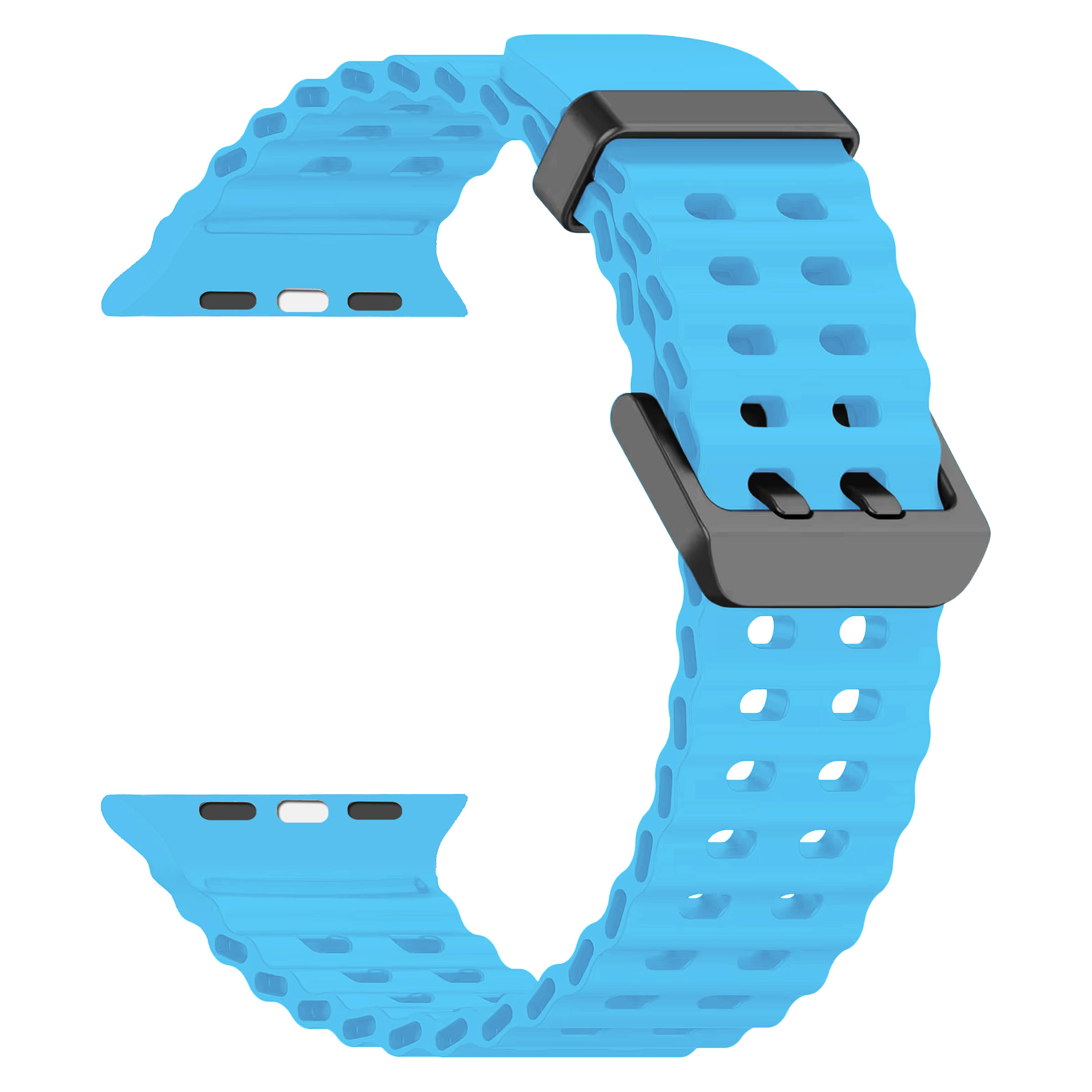 ACM Watch Strap Slide 42mm 44mm 45mm 46mm 49mm Silicone Belt compatible with Pebble Cosmos Hues Smartwatch Sports Classic Band Light Blue ACM Watch Strap Slide 42mm 44mm 45mm 46mm 49mm Silicone Belt compatible with Pebble Cosmos Hues Smartwatch Sports Classic Band Light Blue