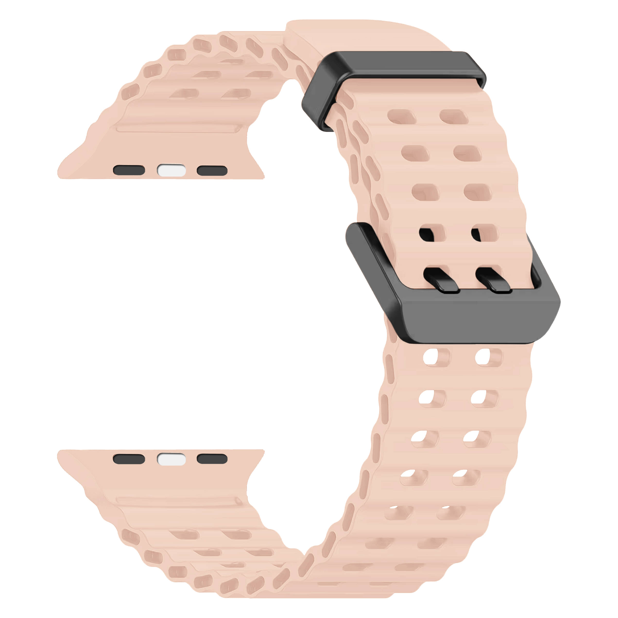 ACM Watch Strap Slide 42mm 44mm 45mm 46mm 49mm Silicone Belt compatible with Pebble Trio Smartwatch Sports Classic Band Creame Pink ACM Watch Strap Slide 42mm 44mm 45mm 46mm 49mm Silicone Belt compatible with Pebble Trio Smartwatch Sports Classic Band Creame Pink