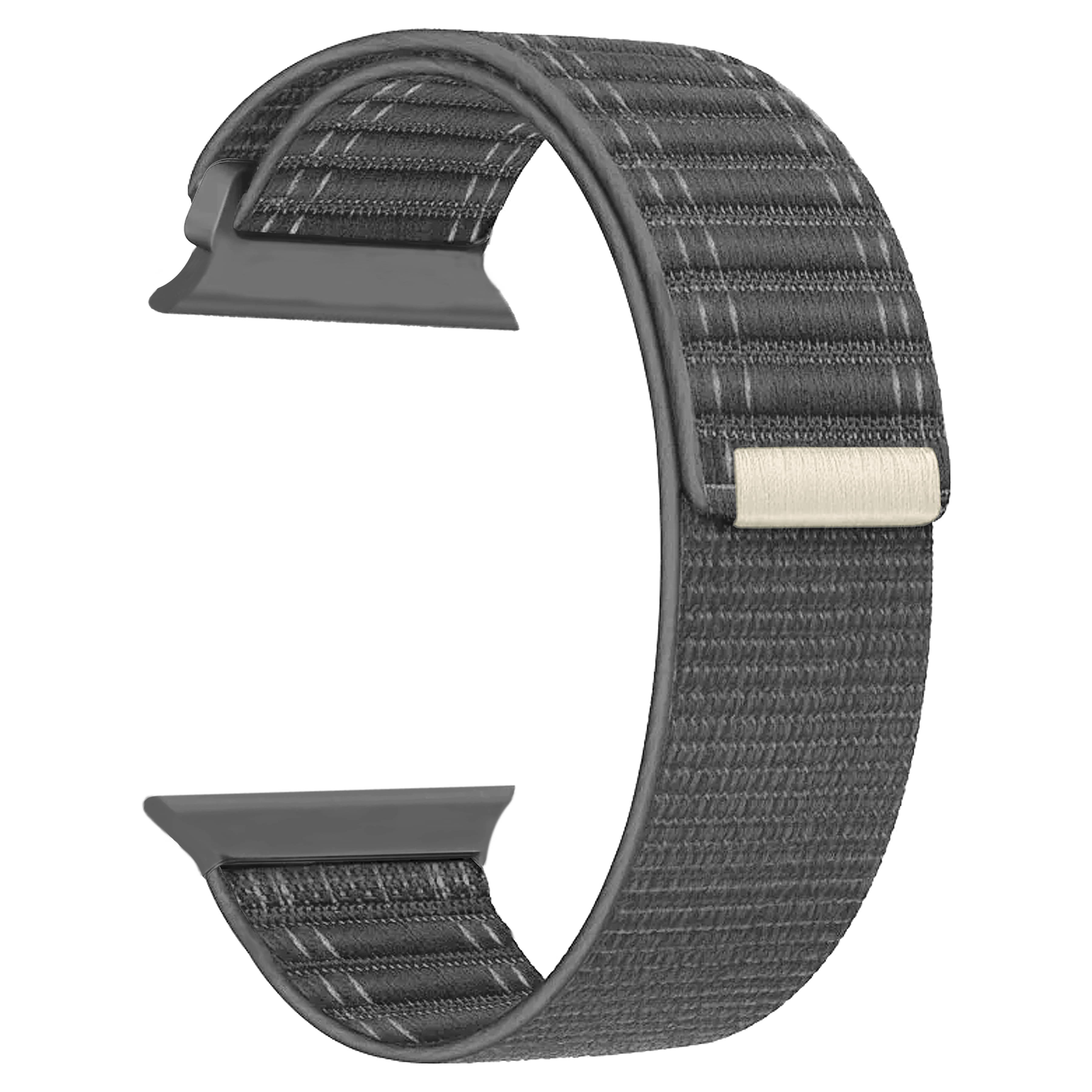 ACM Watch Strap Slide 42mm 44mm 45mm 46mm 49mm Soft Nylon compatible with Ptron Pulsefit Ethos Smartwatch Sports Band Grey ACM Watch Strap Slide 42mm 44mm 45mm 46mm 49mm Soft Nylon compatible with Ptron Pulsefit Ethos Smartwatch Sports Band Grey