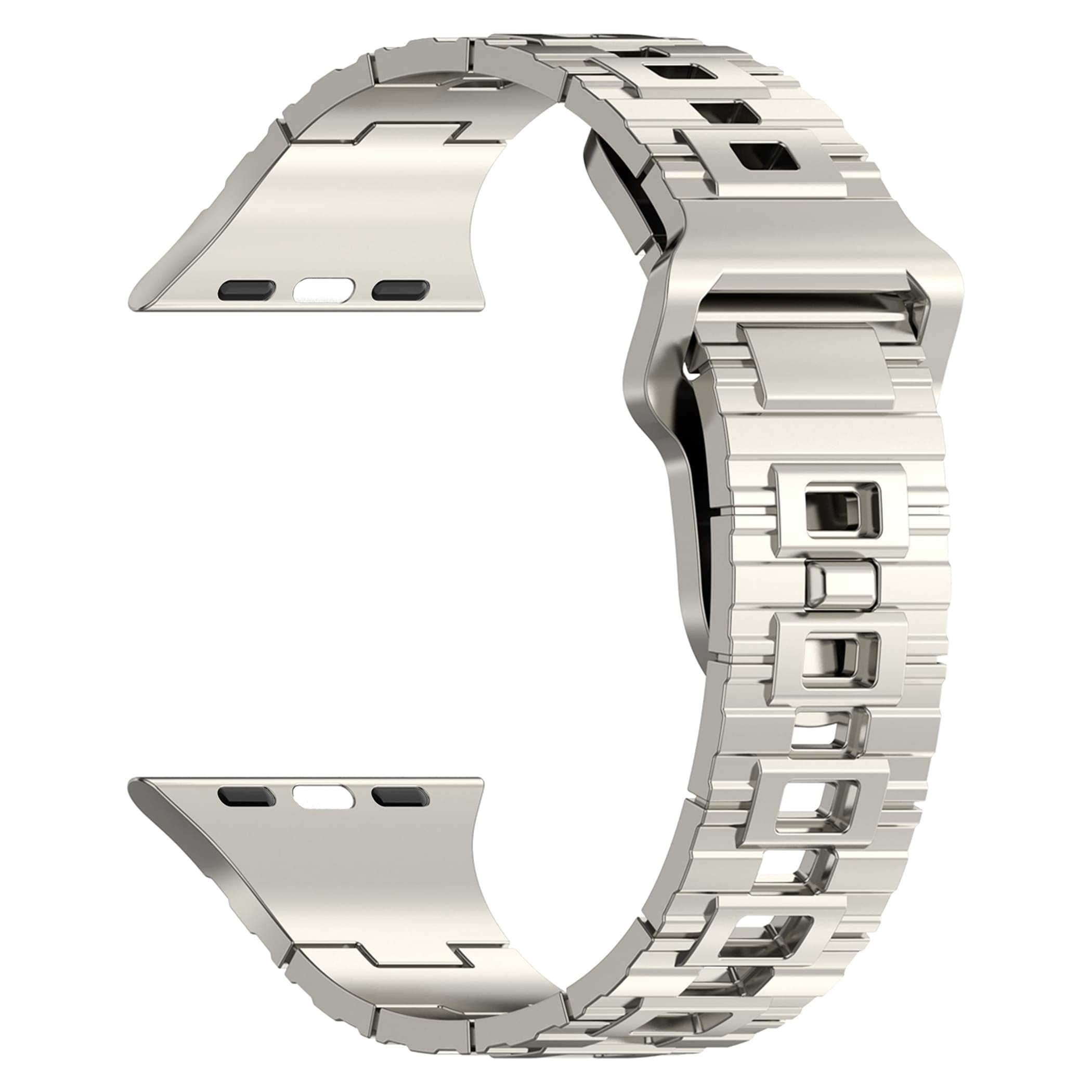     			ACM Watch Strap Slide 42mm 44mm 45mm 46mm 49mm Silicone Belt compatible with Pebble Forte Smartwatch Shiny Band White