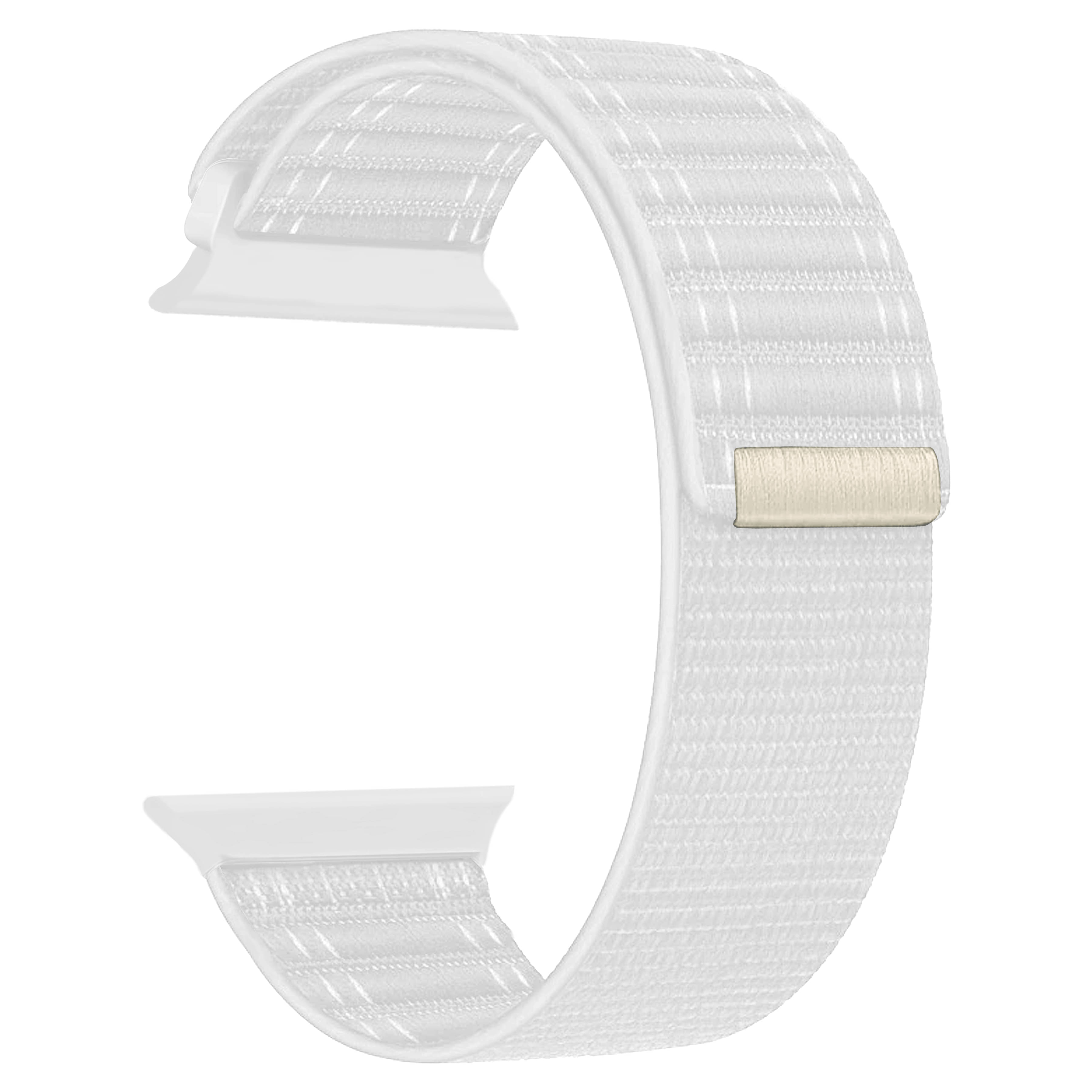 ACM Watch Strap Slide 42mm 44mm 45mm 46mm 49mm Soft Nylon compatible with Pebble Frost Pro Smartwatch Sports Band White ACM Watch Strap Slide 42mm 44mm 45mm 46mm 49mm Soft Nylon compatible with Pebble Frost Pro Smartwatch Sports Band White