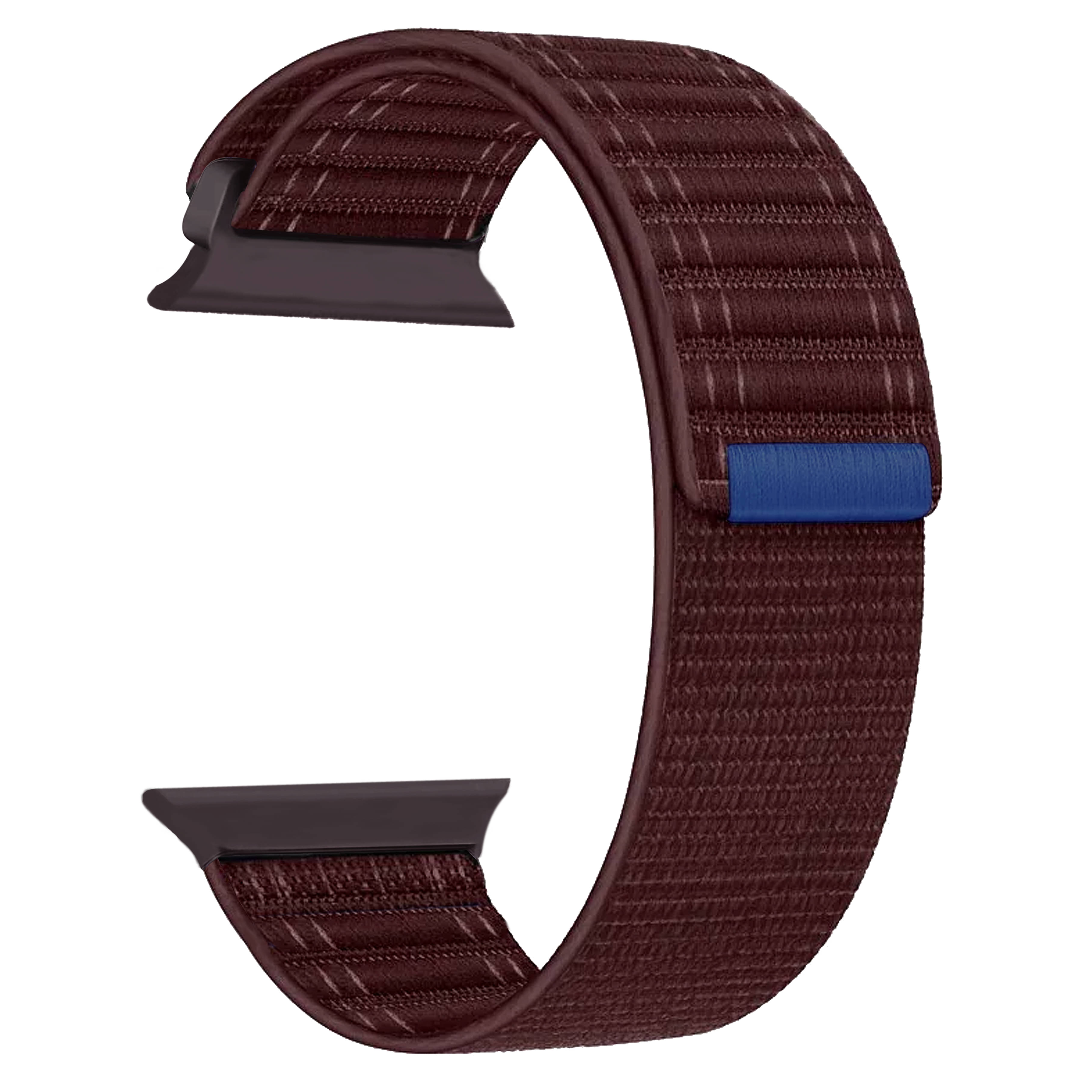 ACM Watch Strap Slide 42mm 44mm 45mm 46mm 49mm Soft Nylon compatible with Pebble Rise Pro Smartwatch Sports Band Burgundy Purple ACM Watch Strap Slide 42mm 44mm 45mm 46mm 49mm Soft Nylon compatible with Pebble Rise Pro Smartwatch Sports Band Burgundy Purple