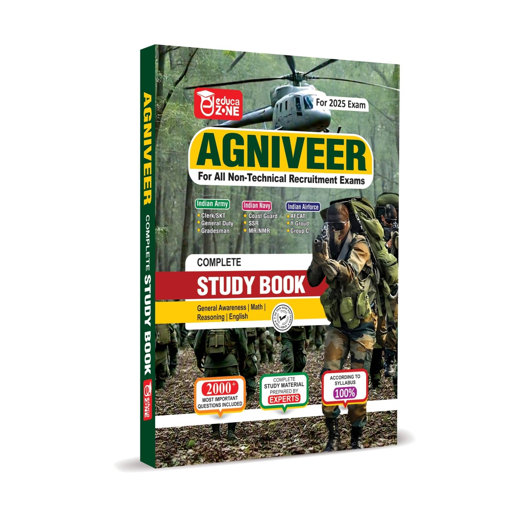     			Agniveer Complete Study Guide Book For 2025 Exam