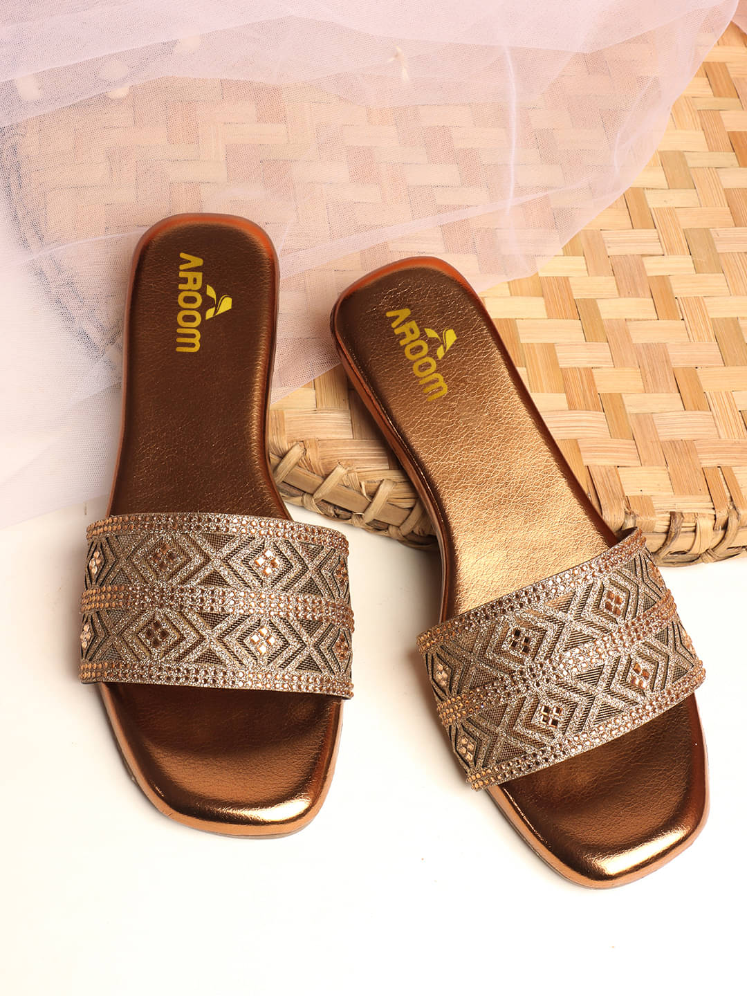 Aroom Copper Women's Flats Aroom Copper Women's Flats