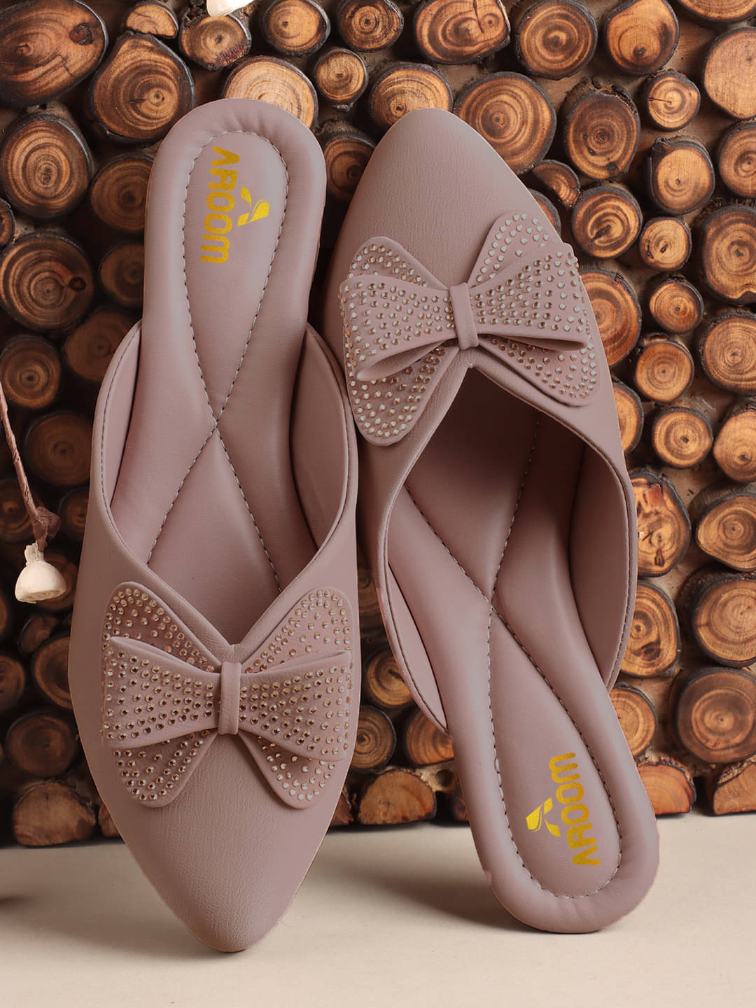     			Aroom Peach Women's Flats
