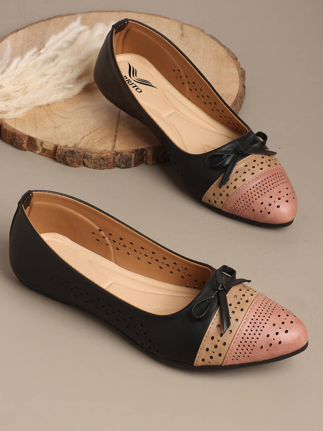 Carrito Black Women's Casual Ballerinas Carrito Black Women's Casual Ballerinas