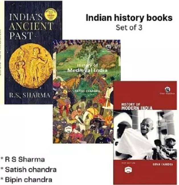 Combo of 3 History Books in ENGLISH ( Modern , Medieval, Ancient History ) by Bipin, Satish, and RS Sharma (PACK OF 3) Combo of 3 History Books in ENGLISH ( Modern , Medieval, Ancient History ) by Bipin, Satish, and RS Sharma (PACK OF 3)