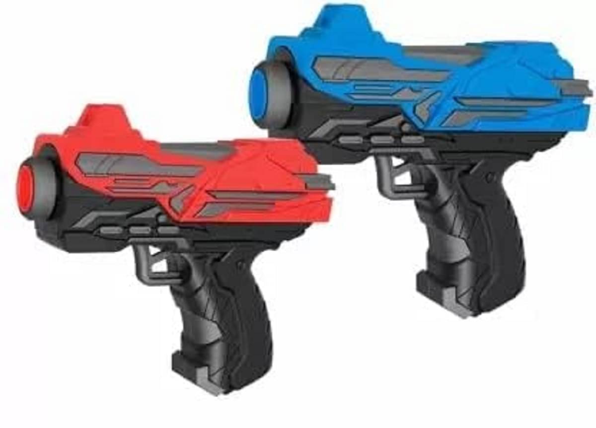DENFE Dual Blaster Soft Rubber Foam Bullets Pull Back 2 Action Gun with 14 Piece Darts for Kids, Handgun for Target Shooting Game DENFE Dual Blaster Soft Rubber Foam Bullets Pull Back 2 Action Gun with 14 Piece Darts for Kids, Handgun for Target Shooting Game