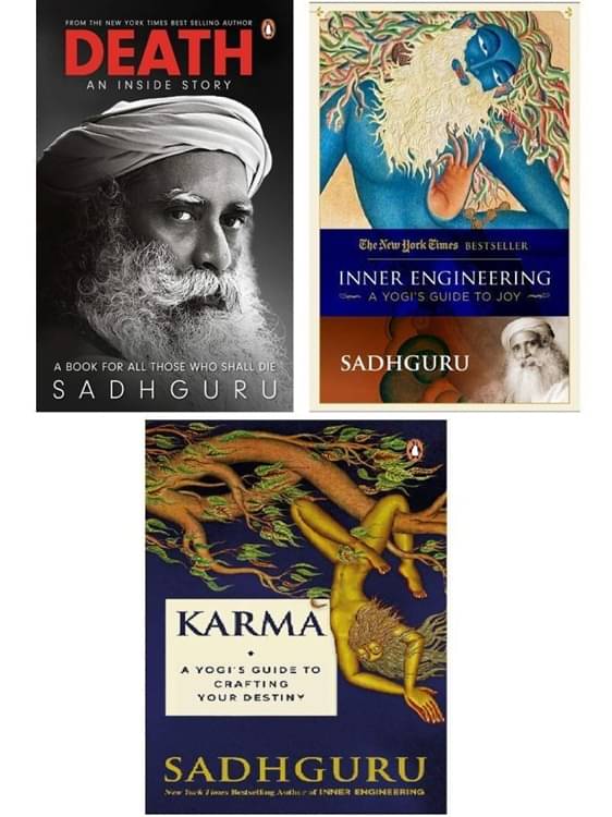 Death + Inner Engineering + Karma: Sadhguru 3 Books Set (English, Paperback) Death + Inner Engineering + Karma: Sadhguru 3 Books Set (English, Paperback)
