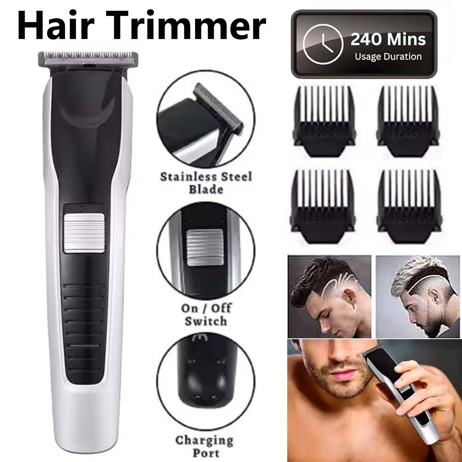     			Intimify Beard Trimmer Black Corded,Cordless Beard Trimmer With 240 minutes Runtime