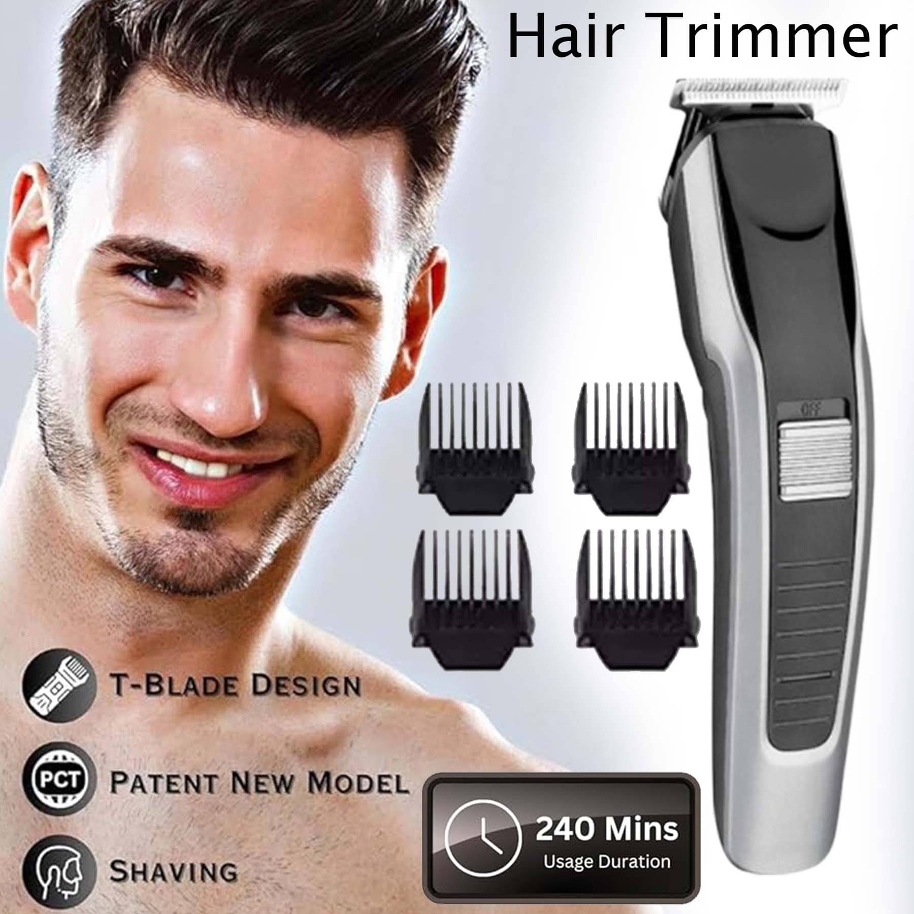     			Intimify Beard Trimmer Black Corded,Cordless Beard Trimmer With 240 minutes Runtime