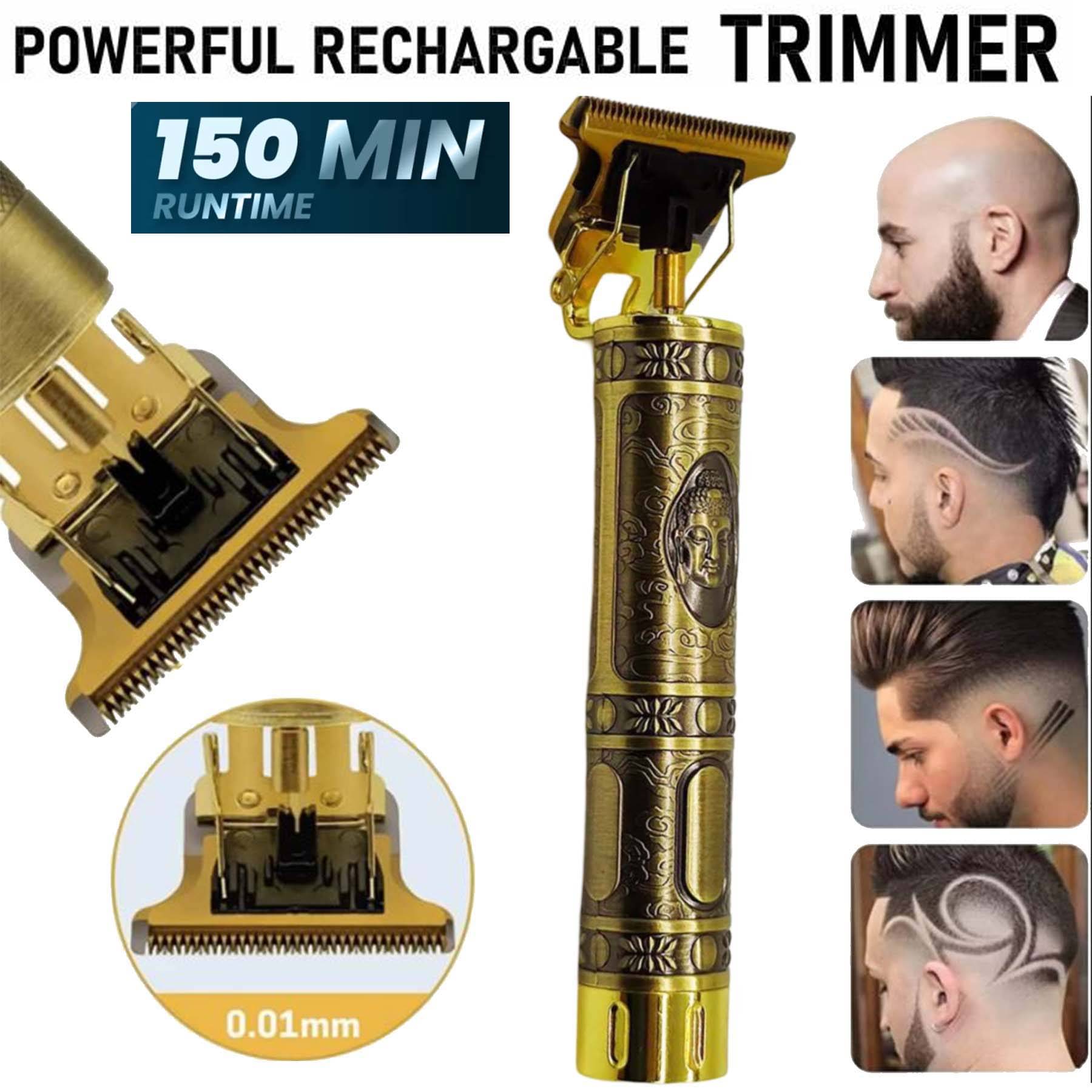     			Intimify Hair/Beard Trimmer Gold Corded,Cordless Beard Trimmer With 150 minutes Runtime