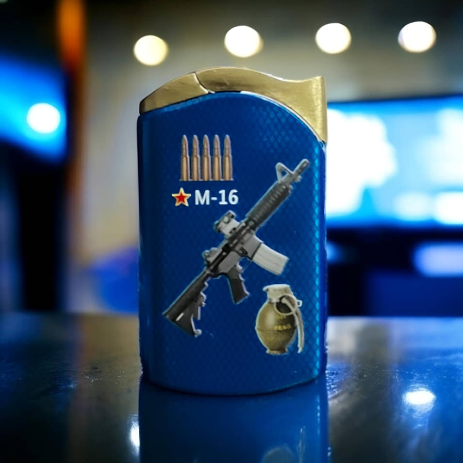     			JGG JAIN GIFT GALLERY Blue Aluminium Cigarette Lighter ( Pack of 1 )