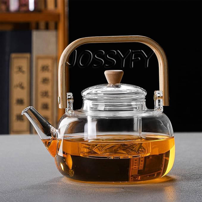    			JOSSYFY BR21 Teapot Glass Kettle 900ML ml