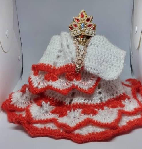     			KRIDHARA FOUNDATION Laddu Gopal Red Wool Dress ( Pack of 1 )