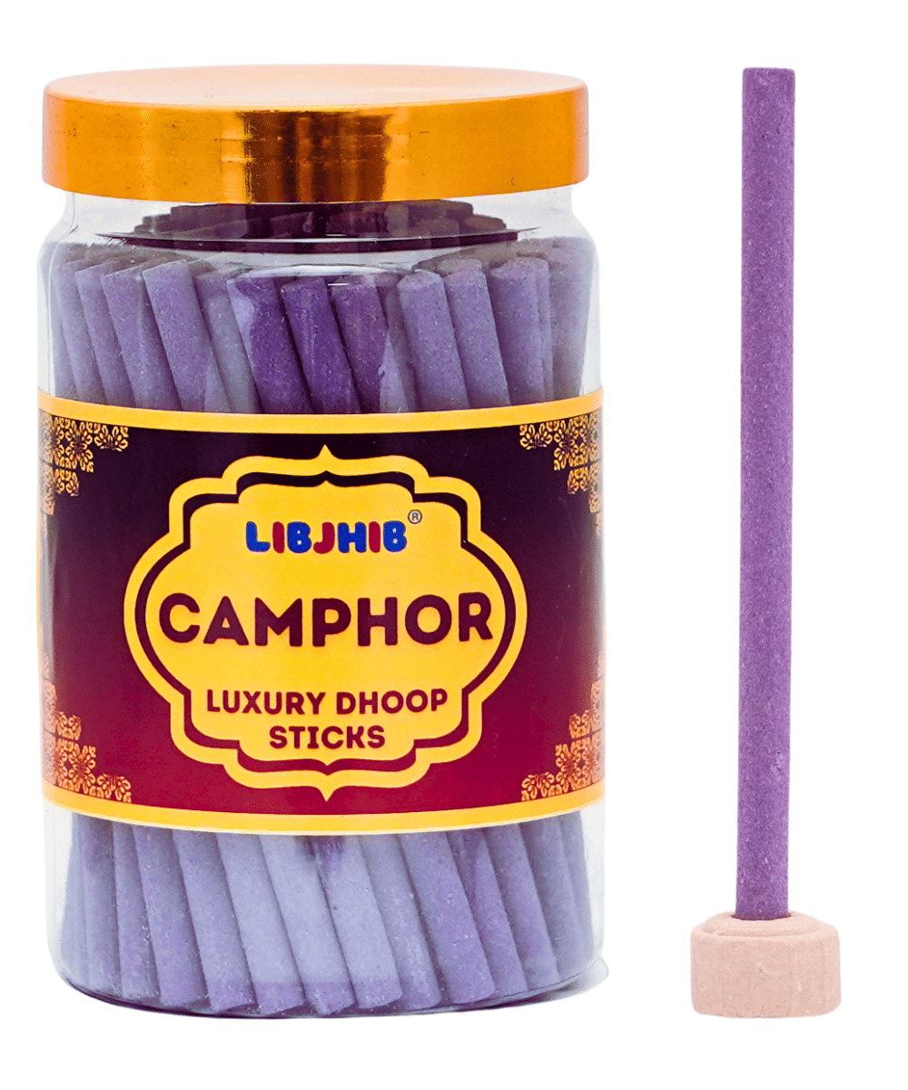    			Libjhib Incense Dhoop Sticks Camphor 200 gm ( Pack of 1 )