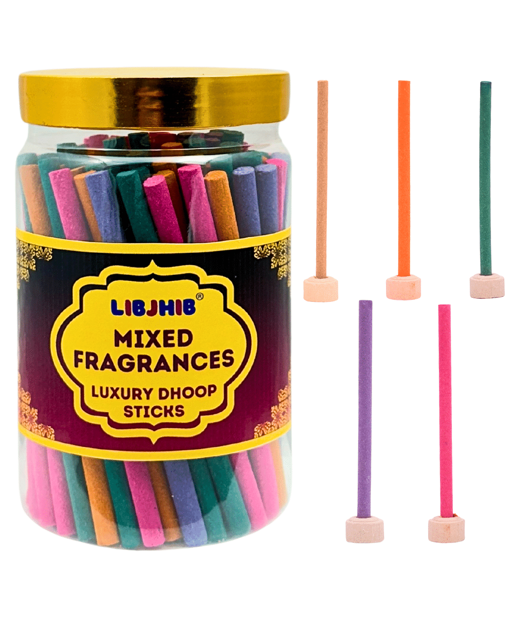 Libjhib Incense Dhoop Sticks Mixed Fragrances 200 gm ( Pack of 1 ) Libjhib Incense Dhoop Sticks Mixed Fragrances 200 gm ( Pack of 1 )