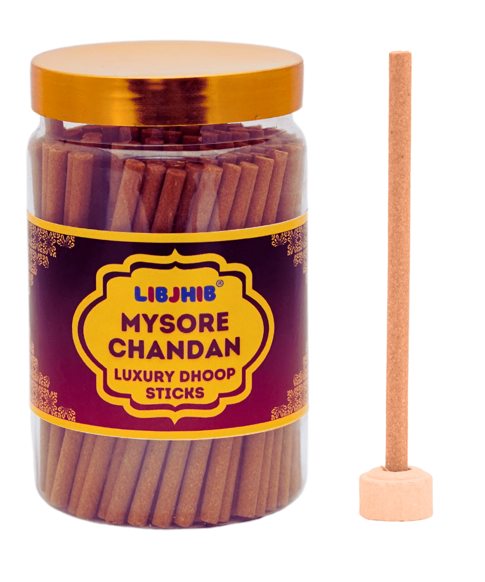     			Libjhib Incense Dhoop Sticks Mysore Chandan 200 gm ( Pack of 1 )