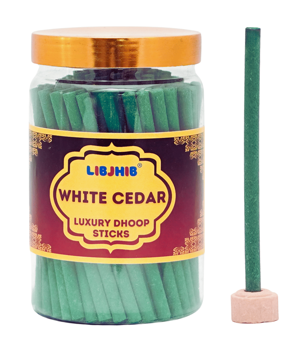     			Libjhib Incense Dhoop Sticks White Cedar 200 gm ( Pack of 1 )