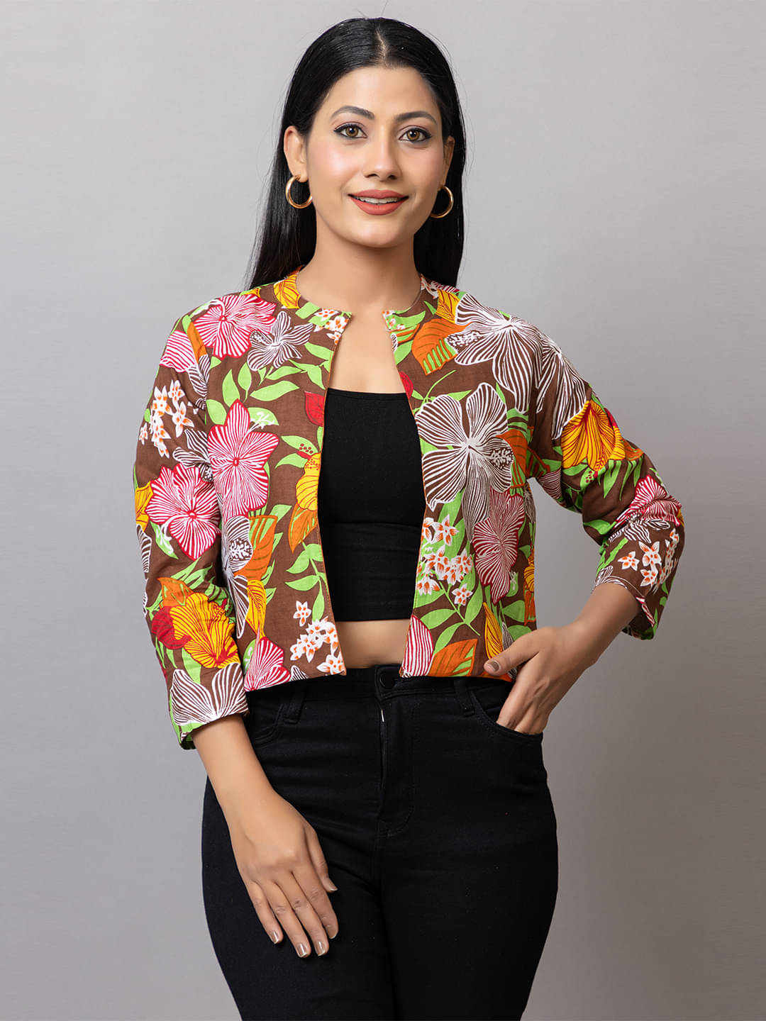 PROBASIC Women's Cotton Blend Regular Top ( Multicolor ) PROBASIC Women's Cotton Blend Regular Top ( Multicolor )