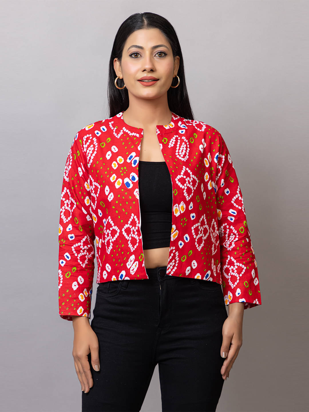     			PROBASIC Red Cotton Blend Women's Shrugs ( Pack of 1 )