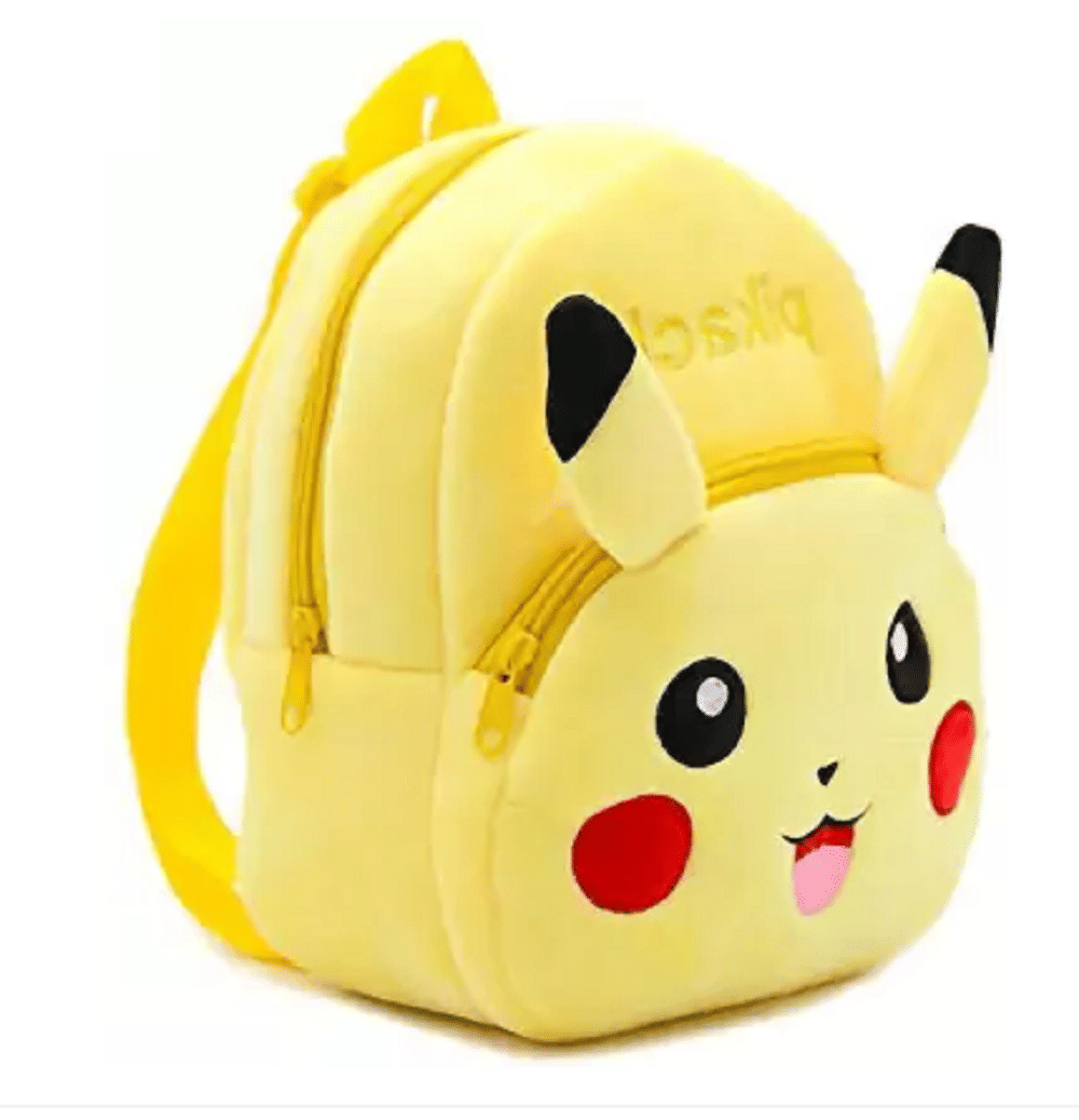     			Qin Pin Yellow Fabric Backpack For Kids