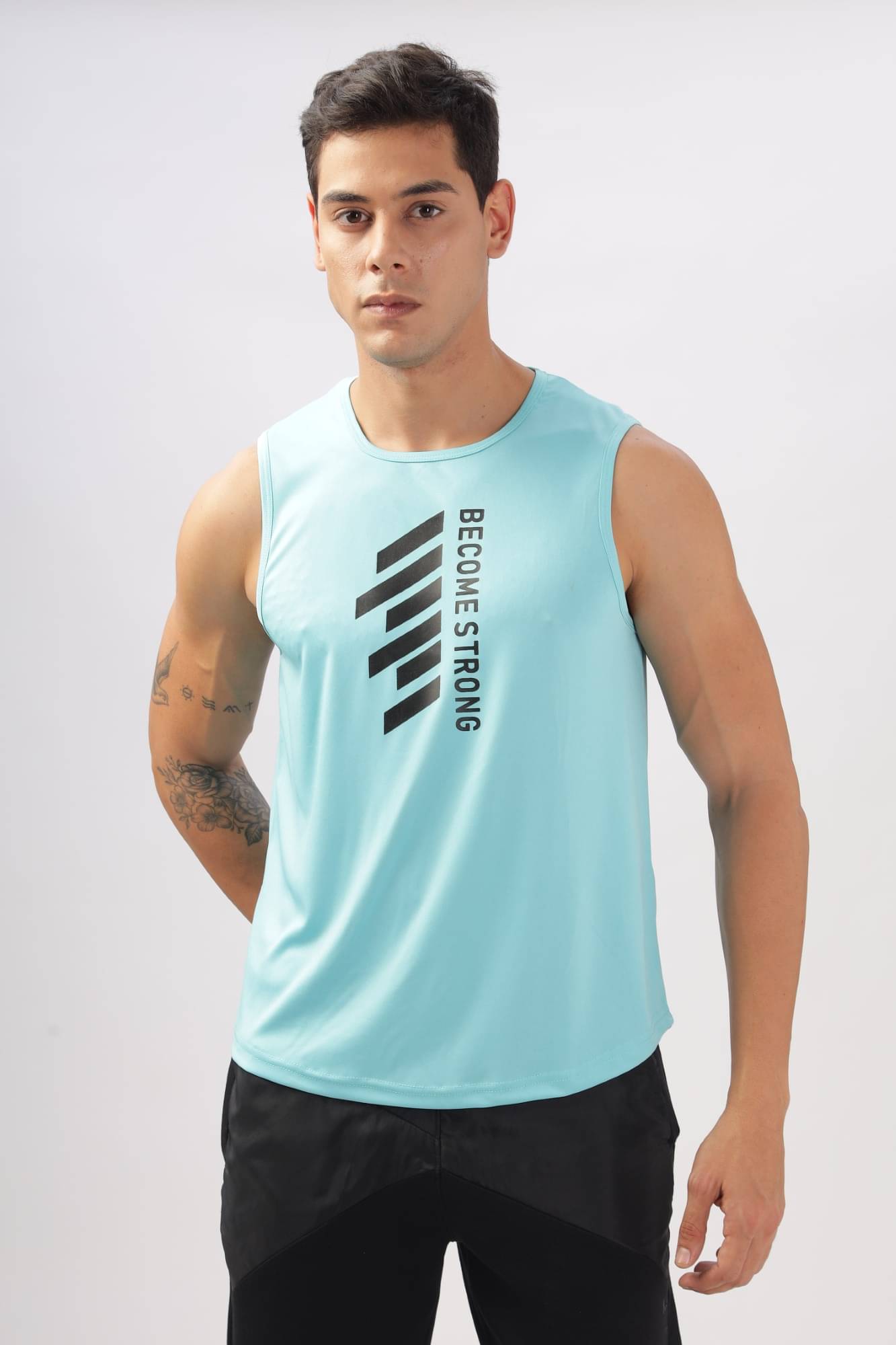 STI Polyester Regular Fit Printed Sleeveless Men's Round T-Shirt - Light Blue ( Pack of 1 ) STI Polyester Regular Fit Printed Sleeveless Men's Round T-Shirt - Light Blue ( Pack of 1 )