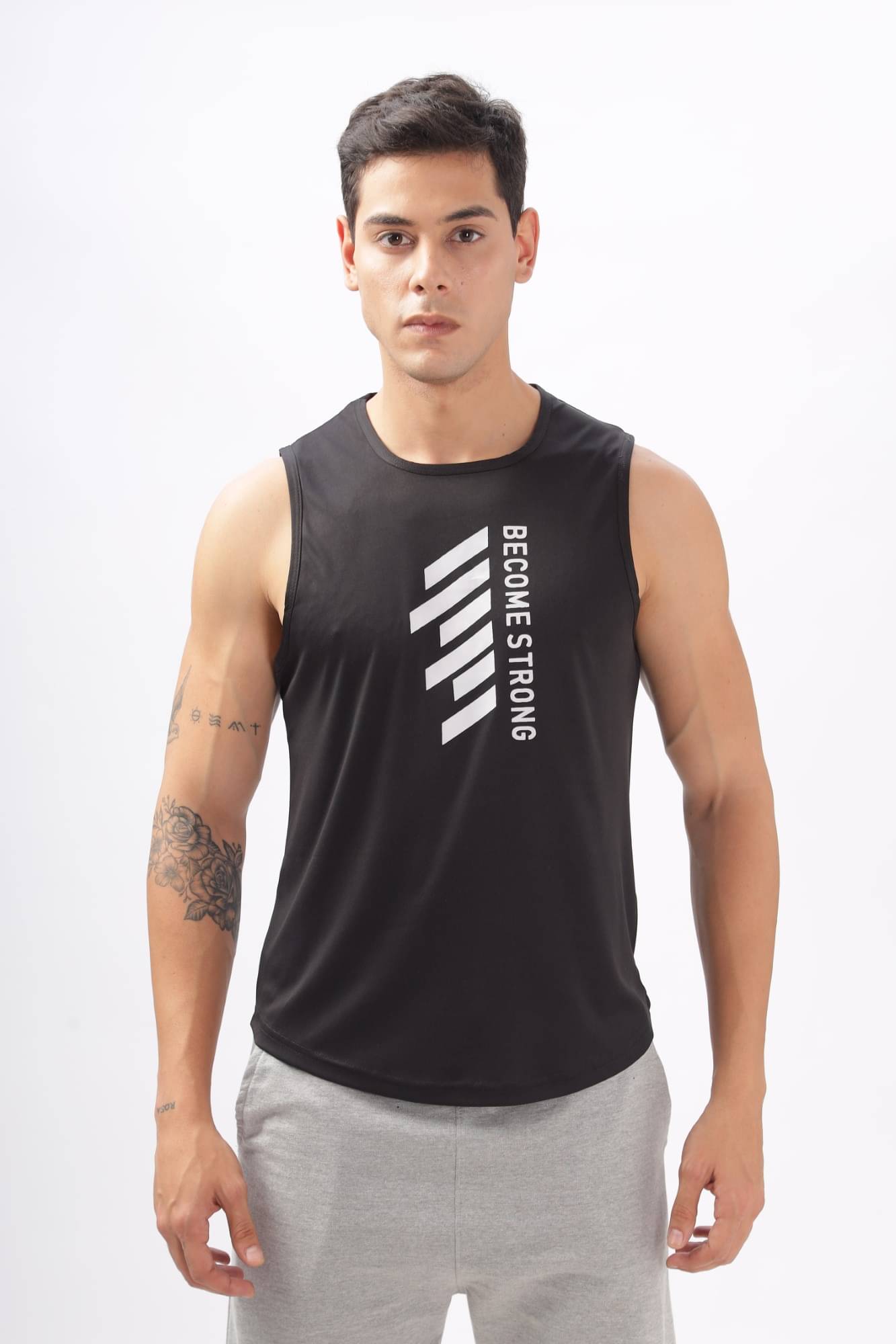 STI Polyester Regular Fit Printed Sleeveless Men's Round T-Shirt - Black ( Pack of 1 ) STI Polyester Regular Fit Printed Sleeveless Men's Round T-Shirt - Black ( Pack of 1 )